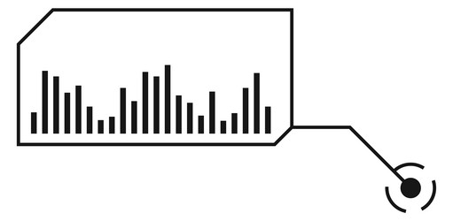chart callout statistic dashboard icon vector image