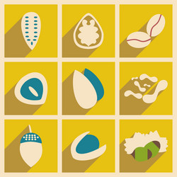 flat with shadow concept and mobile application vector image