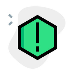 security alert indicator in cyberspace vector image