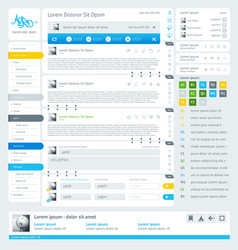Website UI Elements & Dividers vector image