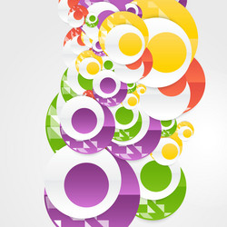 abstract circles template object web vector image