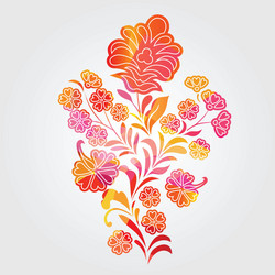 Abstract flower vector