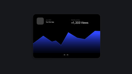 digital gradient graph diagram ui interface vector image