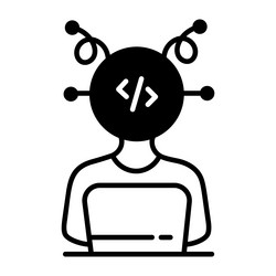 code programmer vector image
