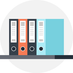 database flat web icon vector image