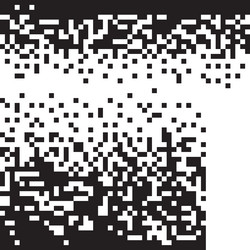dissolve pixel disperse blocks dust fragment vector image