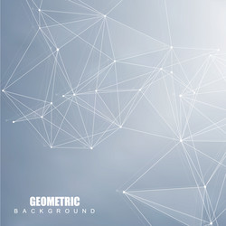 geometric abstract background with connected line vector image