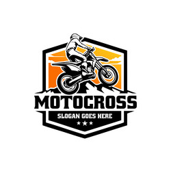 Premium Vector  Motocross set logo designs