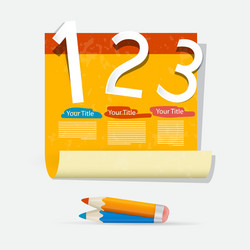 progress steps for tutorial infographics vector image