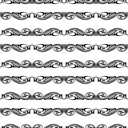 Seamless pattern from fecorative design elements vector