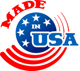 USA Made Sign Vector Image