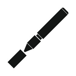 electronic cigarette icon simple style vector image