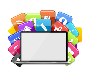 cloud computing concept vector image