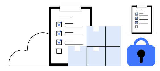 inventory management system with cloud integration vector image