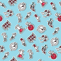 colored artificial insemination pattern vector image