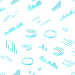 data financial graphs seamless pattern background vector image