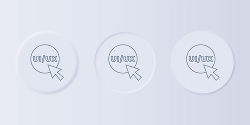 grey ui or ux design icon isolated vector image