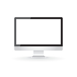 Isolated LCD Display Screen vector image