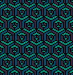 seamless isometric triangle cube hexagonal vector image