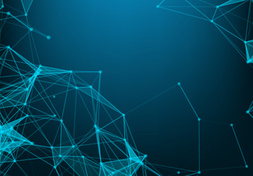 abstract connecting dots and lines connection vector image