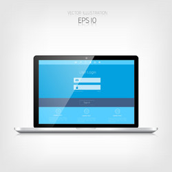 responsive web design adaptive user interface vector image