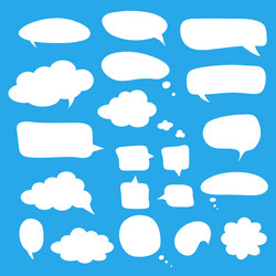 speech bubbles design for comments dialogs vector image