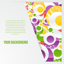 abstract circles template object web vector image