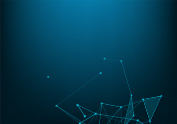 abstract connecting dots and lines connection vector image