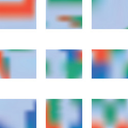 gradient mesh painted in different colors vector image