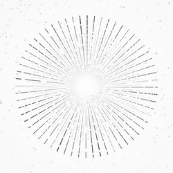 Retro Sunburst Rays - Starburst Pattern vector image