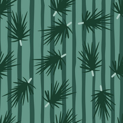 Seamless random pattern with dark green vector