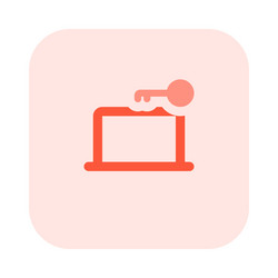 secure gateway system installed in laptop vector image