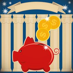 piggy bank vector