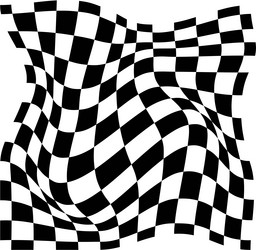 psychedelic checkerboard pattern vector image