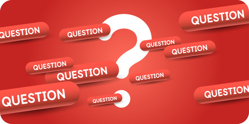Question Mark Poster - Problem Solving vector image
