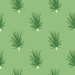 Seamless minimalistic pattern with pine twigs vector