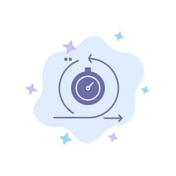 agile cycle development fast iteration blue icon vector image