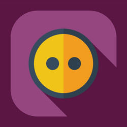 flat modern design with shadow icons button vector image