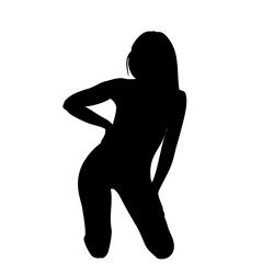Beautiful Black Nude Silhouette Woman Vector Images (over 1,100)