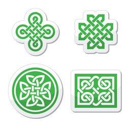Celtic Knot Patterns vector image