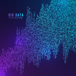 Data Flow Stream - Digital Network vector image