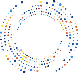 random dotted dots halftone speckles concentric vector image