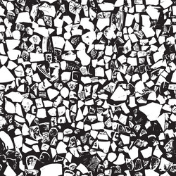 texture with fragments of ancient clay and porcela vector image