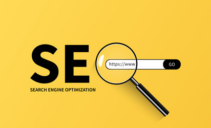 webseo search engine optimization concept vector image