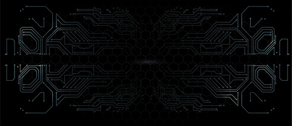 Abstract Tech Circuit Background vector image
