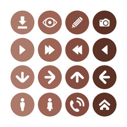 app icons universal set for web and ui vector image