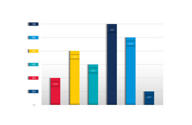 Chart graph scheme simply color editable vector