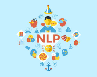 digital neuro linguistic programming vector image