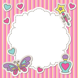 Pink Butterfly Frame Vector Images (over 2,200)