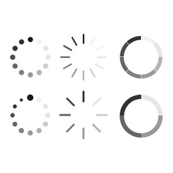 load icon set buffer and loading symbol vector image